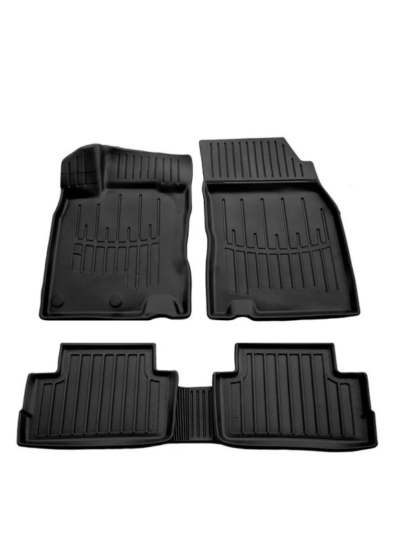Коврики резиновые 3D (5 шт, полиуретан) для Nissan Qashqai 2014-2021 гг Stingray (390727641)