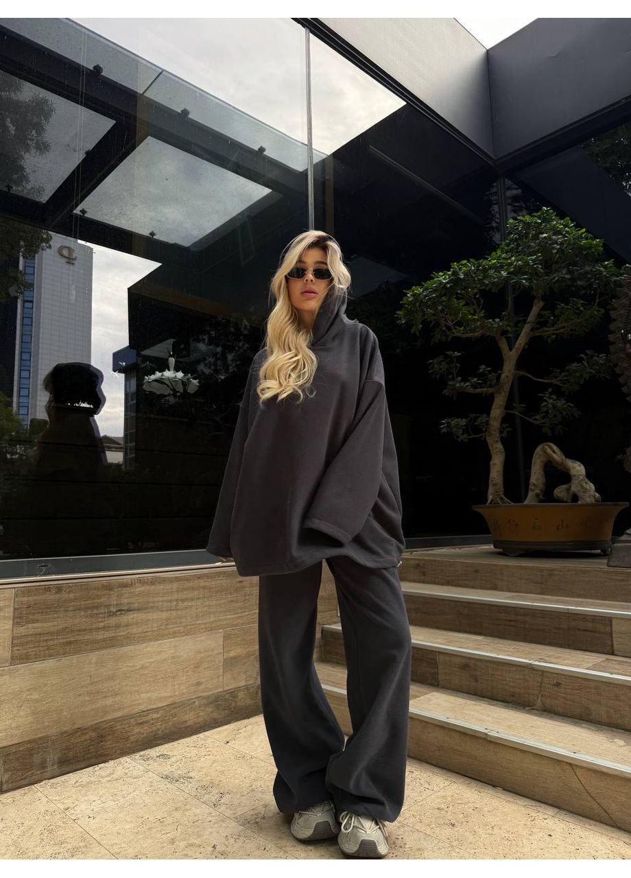 🧸Жіночий теплий костюм з двостороннього флісу-полар з кулісками (заміри в описі) GD/GL Модний простір (364965729)