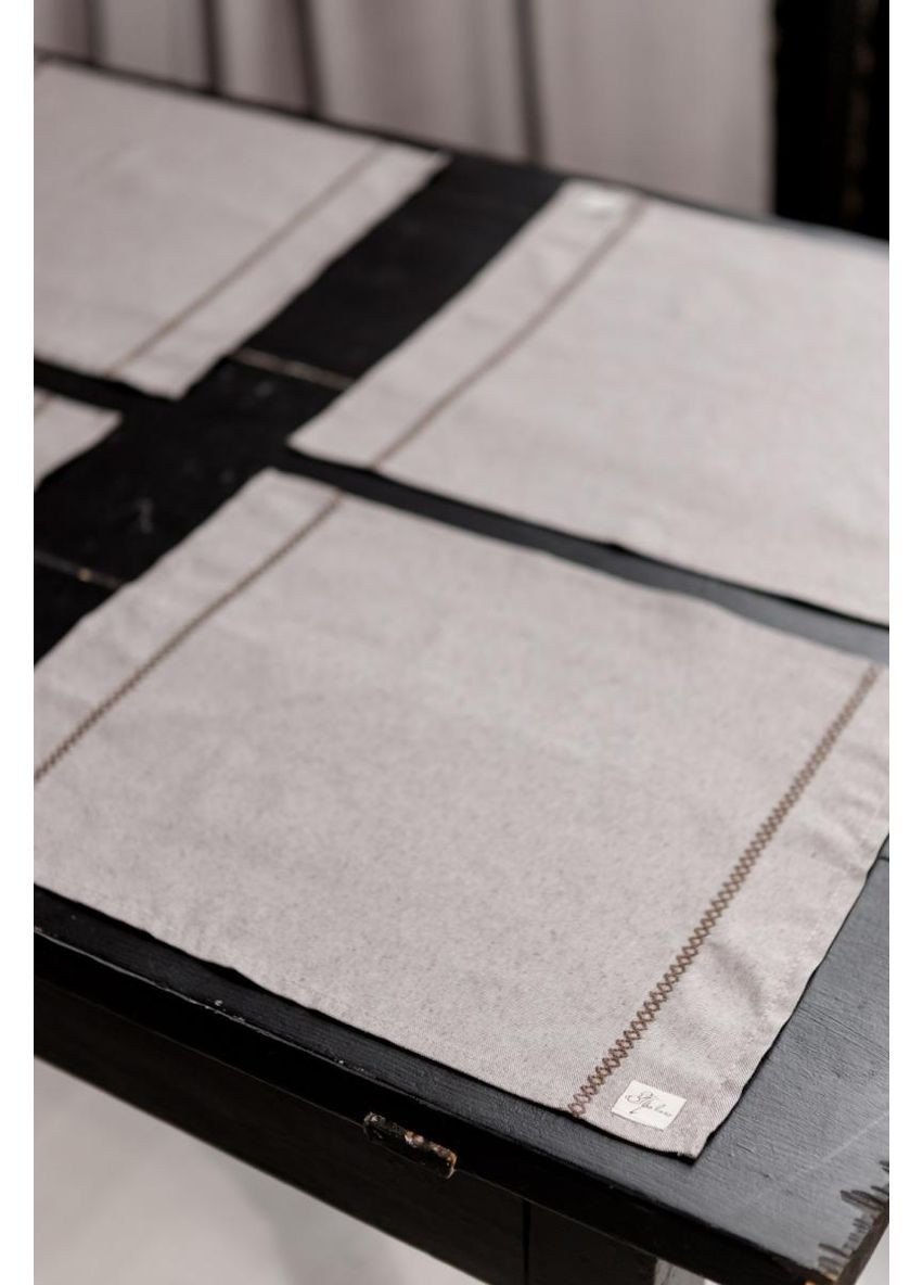 Салфетка на стол RINO 35х45 см Коричнево-бежевый Прованс (372600531)