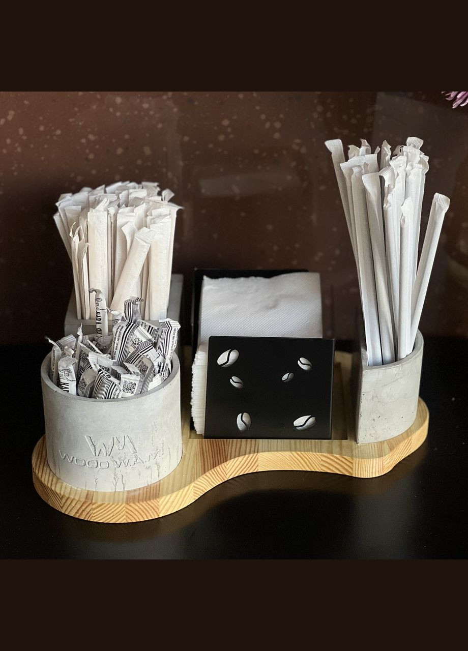 Барний органайзер WW Дерево/Бетон/Метал (R-18788-VS) No Brand (303975546)