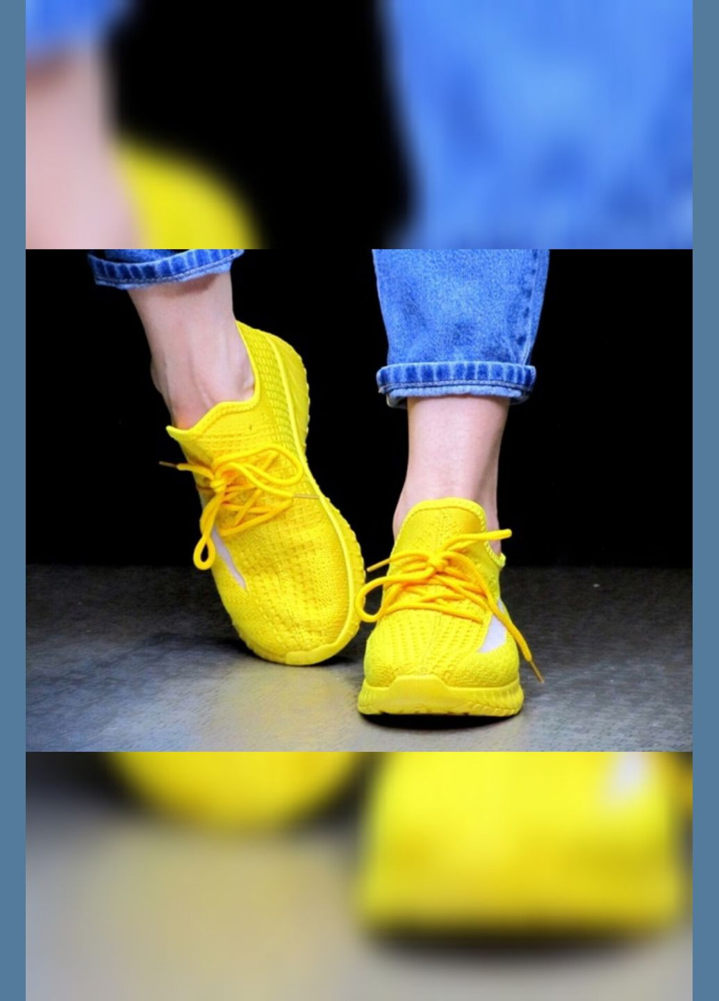 Жовті літні жіночі жовті літні текстильні спортивні текстильні жовтого кольору Viki кросівки