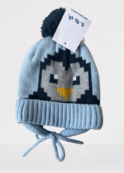 Зимова тепла шапка на хлопчика "Пінгвінчик" 5.10.15 (327415516)