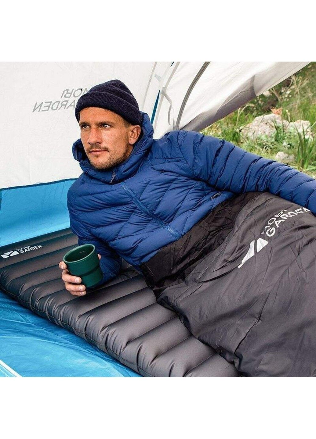 Коврик надувной Taurus 90 мм NX20663004 grey Mobi Garden (370666333)