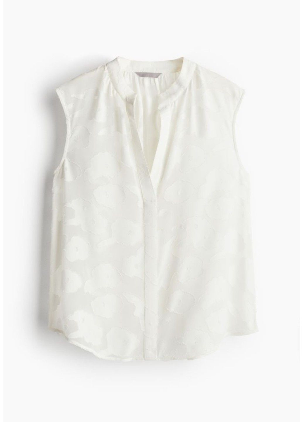 Жіноча блузка без рукавів Н&М (57220) XS Біла H&M (295263190)