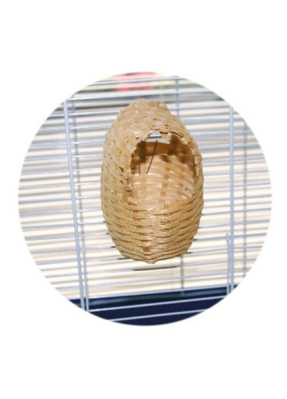 Бамбуковое гнездо для экзотических маленьких птиц, 8 х 9.5 х 12 см (*) Croci (316261554)