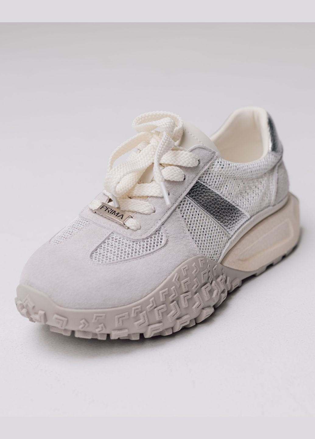 Кроссовки серые замша текстиль Prima d'Arte серые лето (322443415)
