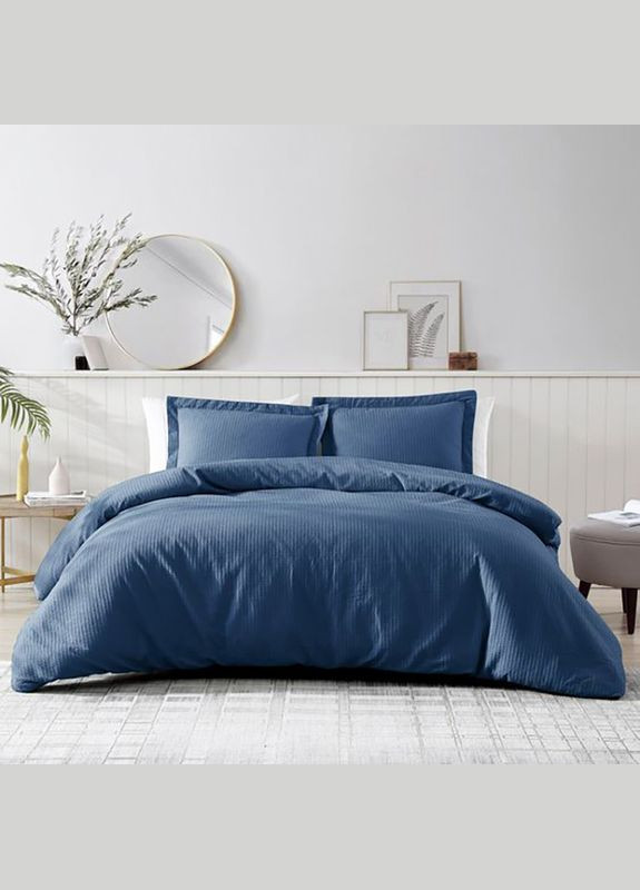 Постільна білизна INDIGO Elite Сатин страйп Полуторна на резинці MERISET (278256305)