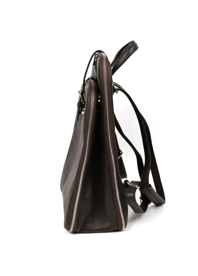 Кожаный итальянский рюкзак HB03334C кофейный Firenze (366644143)