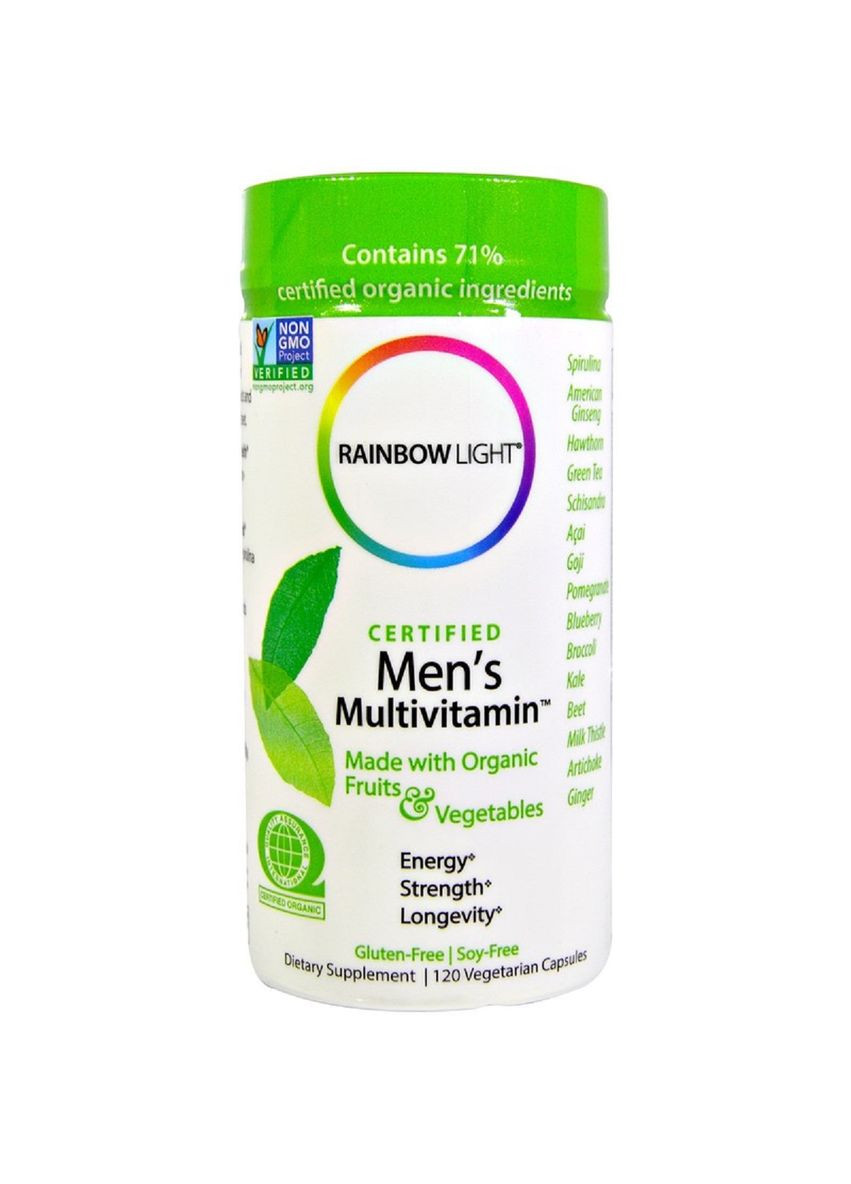 Чоловічі Мультівітаміни,, 120 вегетаріанських капсул Rainbow Light (326054992)