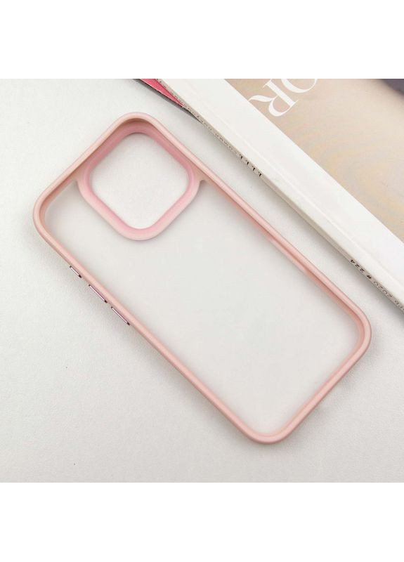 TPU+PC чохол Metal Buttons для Apple iPhone 16 Pro Max (6.9") Рожевий No Brand (370606025)