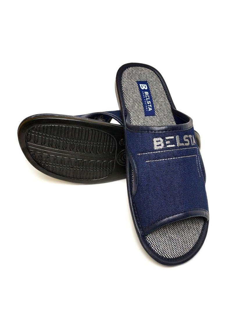 Синие тапочки домашние мужские синие 515 Белста