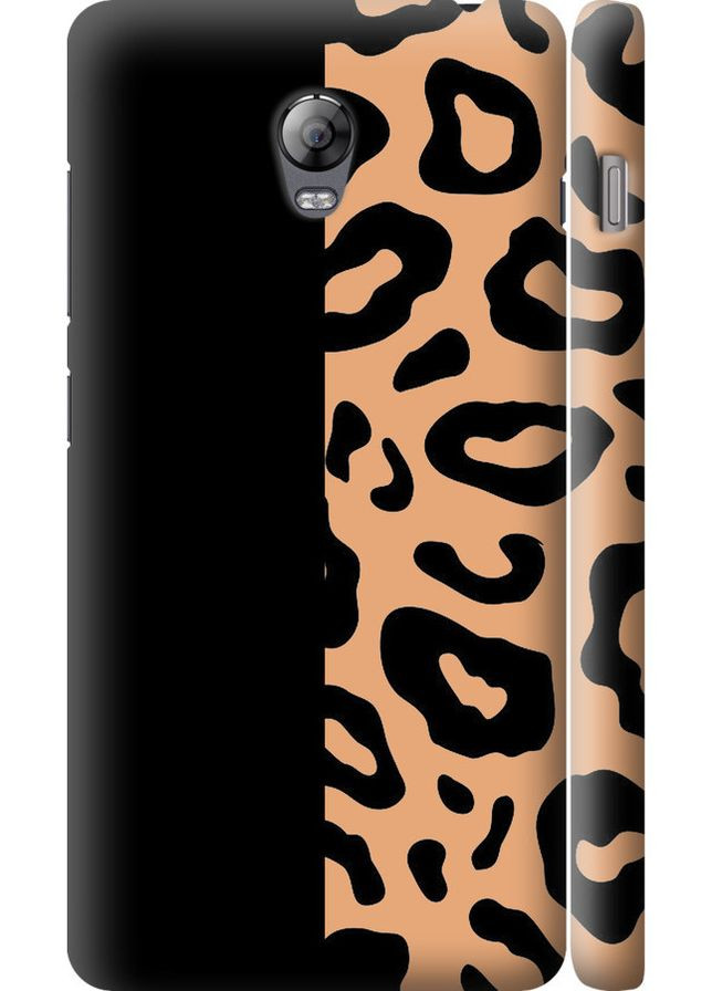 3D пластиковый матовый чехол 'Пятна леопарда' для Endorphone Lenovo Vibe P1 (301511972)