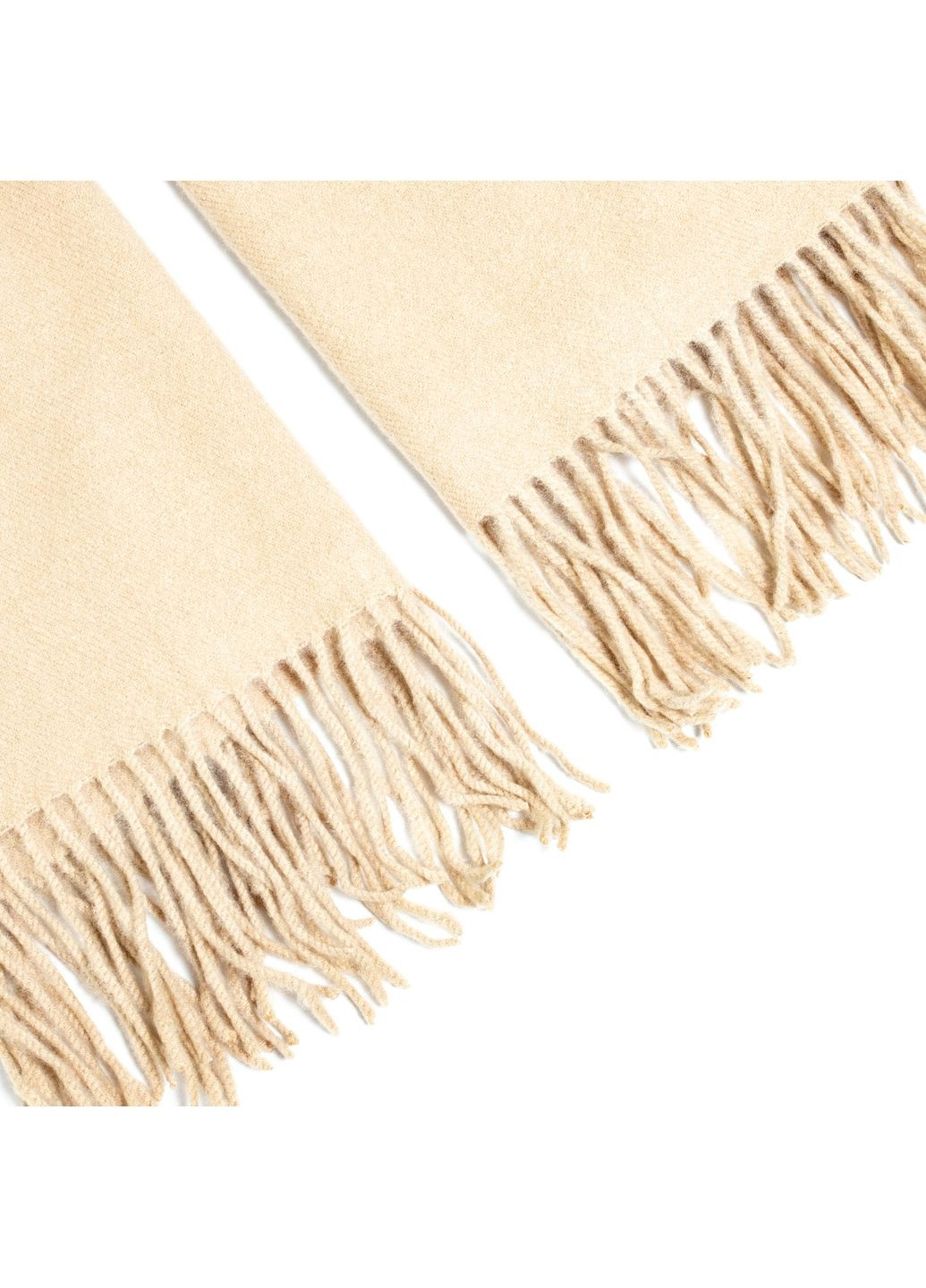 Палантин жіночий однотонний кашемір бежевий EDWARD LuckyLOOK 555-488 (322791118)