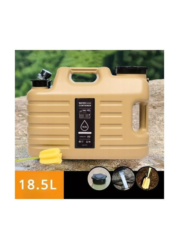 Бутыль Канистра 18,5 л для воды с краном и ручкой, золотистый, PET-TBG 18.5L ViO (372459559)