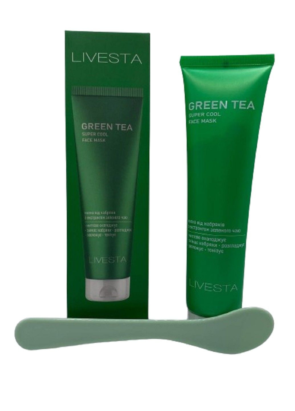 Охолоджувальна маска для обличчя проти набряків 100 мл Livesta (316701444)