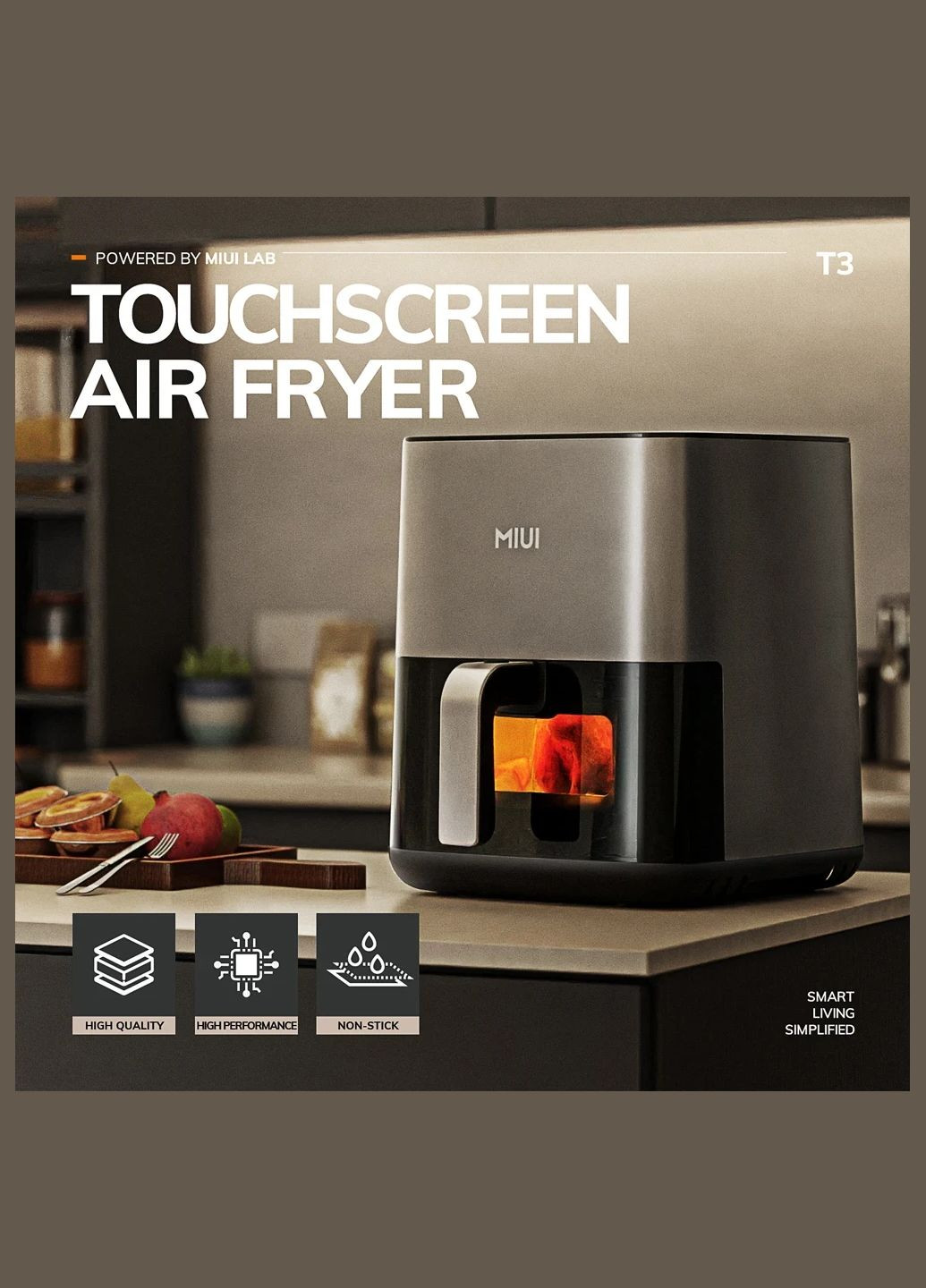 Аэрофритюрница Аэрогриль Мультипечь Air Fryer 5л MIUI (341324873)