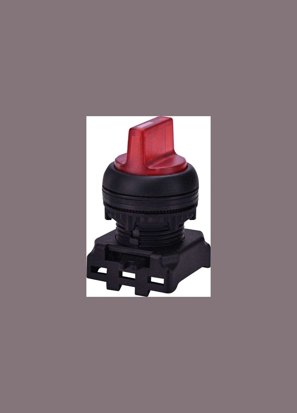 Перемикач "I-O" 22мм з підсвічуванням червона 2 фіксованих положення [4771333] EGS2I-N-R ETI (344540953)