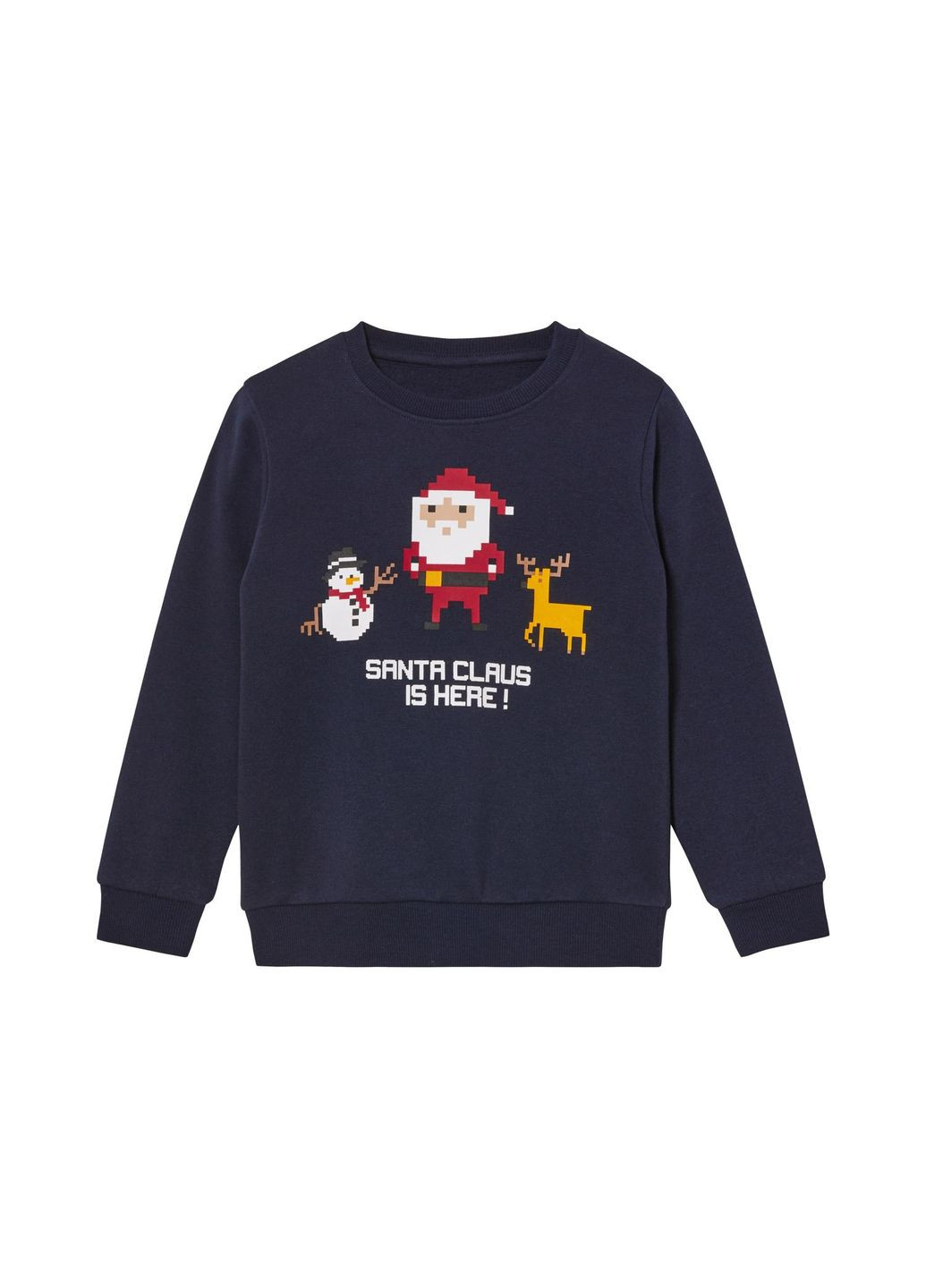 Lupilu свитшот с начесом для мальчика lidl 457225 темно-синий темно-синий повседневный трикотаж, полиэстер, хлопок