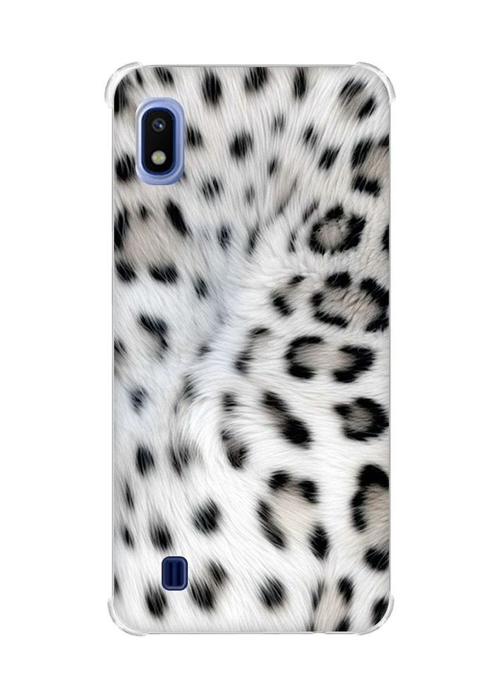 Чохол з потовщеними кутами на Samsung Galaxy A10 (2019)/A105 Білий леопард (принт 398) Creative (355403181)