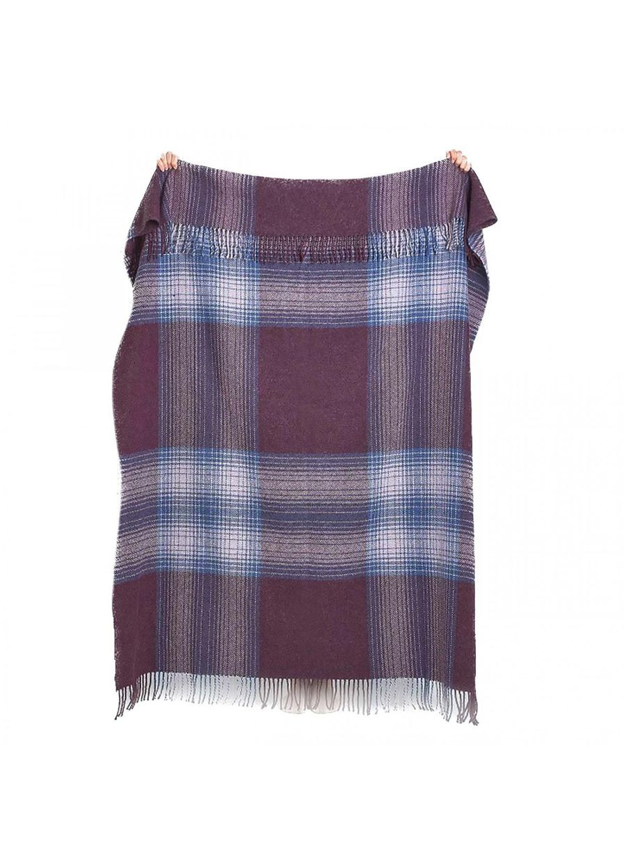 Плед на односпальне ліжко 140х200 з вовни в клітинку 22110252 Lanavitta (316504746)