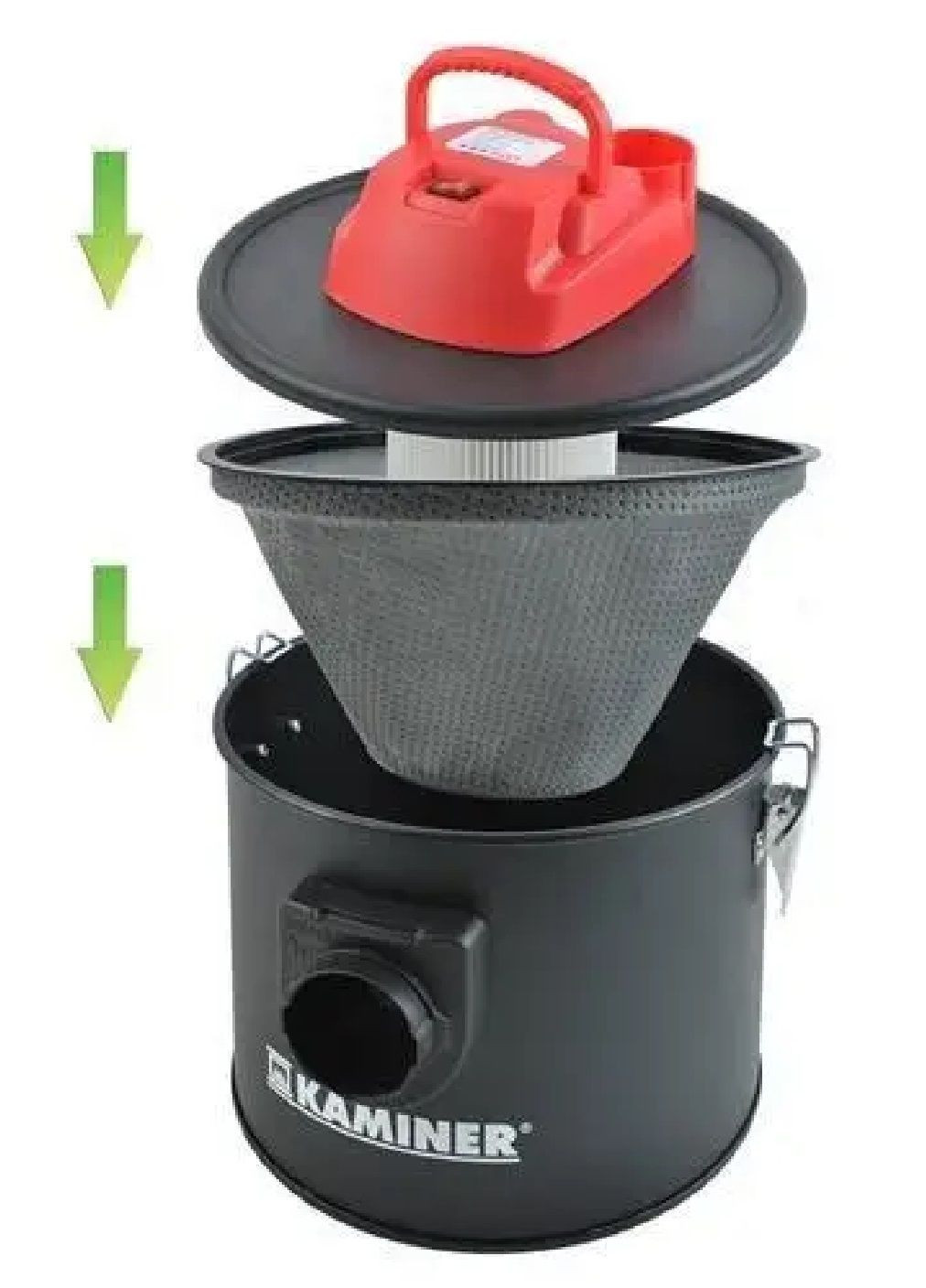 Пылесос термостойкий промышленный для золы с HEPA фильтром функцией воздуходувки 10 л 800 Вт 19х26 см (478085-Prob) Unbranded (302434704)