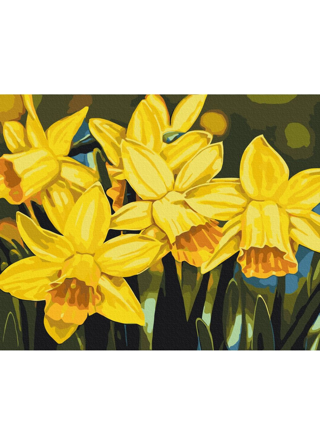 Картина за номерами "Нарциси © Anastasiia Osmolovska" 40х50 см Brushme (366300476)