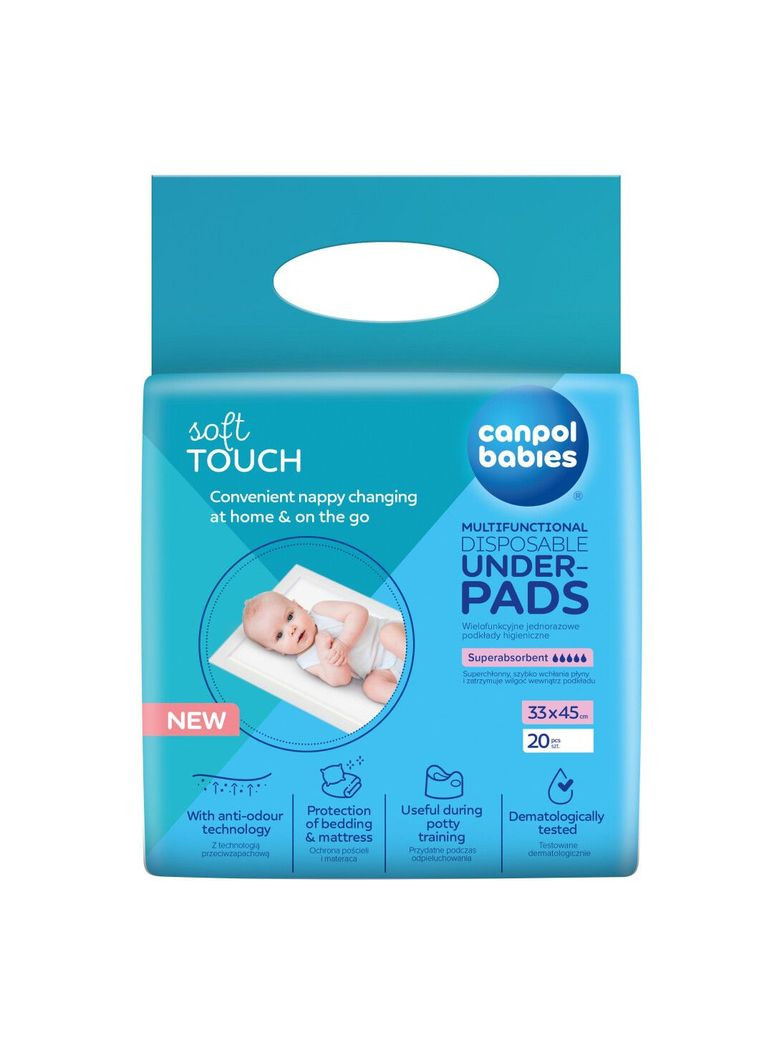 Многофункциональные гигиенические пеленки, 33х45 см, 20 шт, () Canpol Babies 78/009 (336330066)