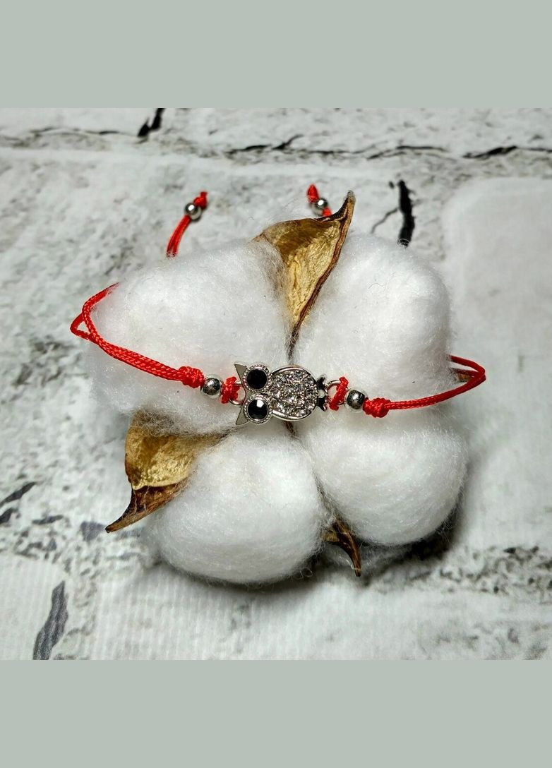 Браслет красная нить сова No Brand (328088603)