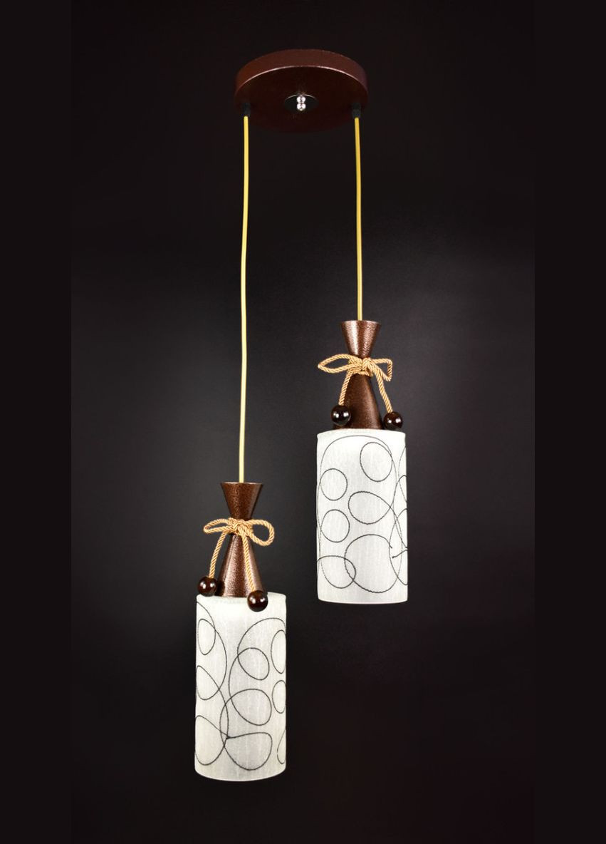 Люстра подвесная на 2 лампочки 25815 Коричневый 50-110х30х30 см. Sunnysky (364760501)