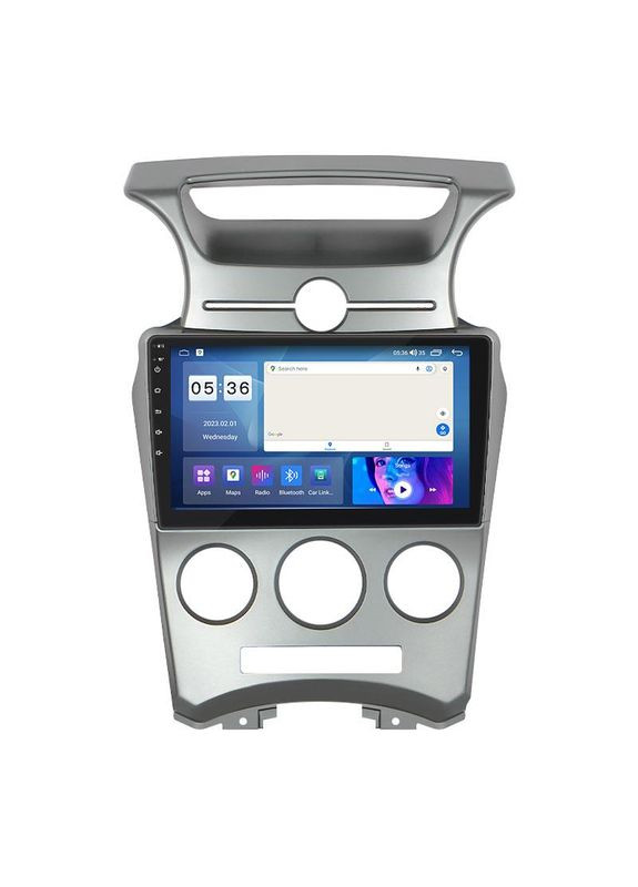 Штатна магнітола для Kia Carens II (UN) 2006-2012 екран 9" 2/32 Gb CarPlay 4G Wi-Fi GPS Prime 3 шт. Lesko (336192971)
