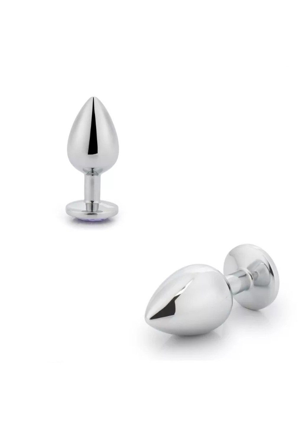 Металева анальна пробка з червоним кристалом (розмір L) We Love (284278225)