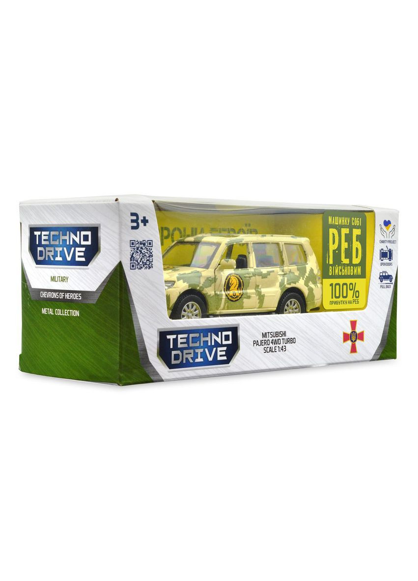 Автомодель серії Шеврони Героїв — Mitsubishi Pajero 4WD Tubro — 47 ОМБр TechnoDrive (360899066)
