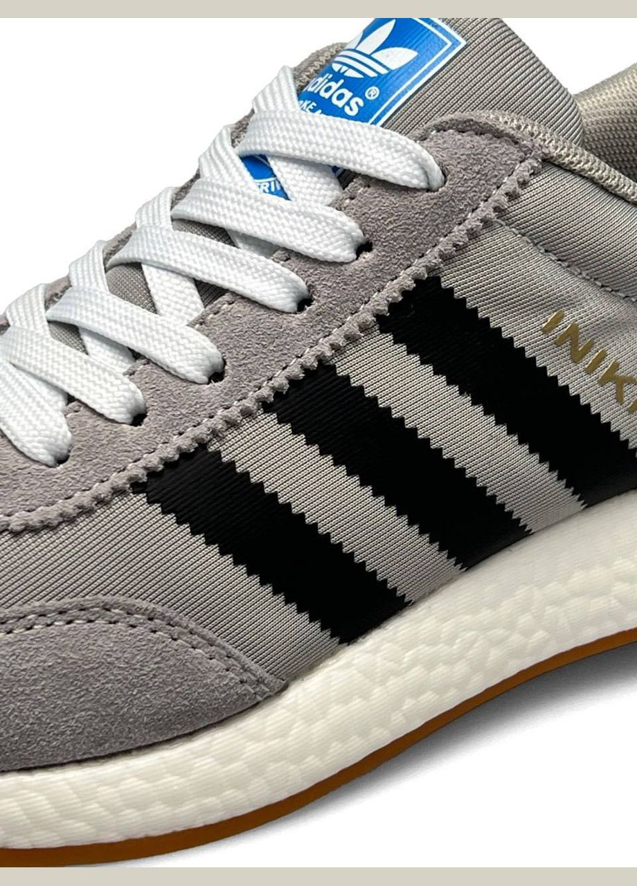 Кросівки жіночі Adidas Gray Black No Brand Originals Iniki W сірі демісезони (309193996)