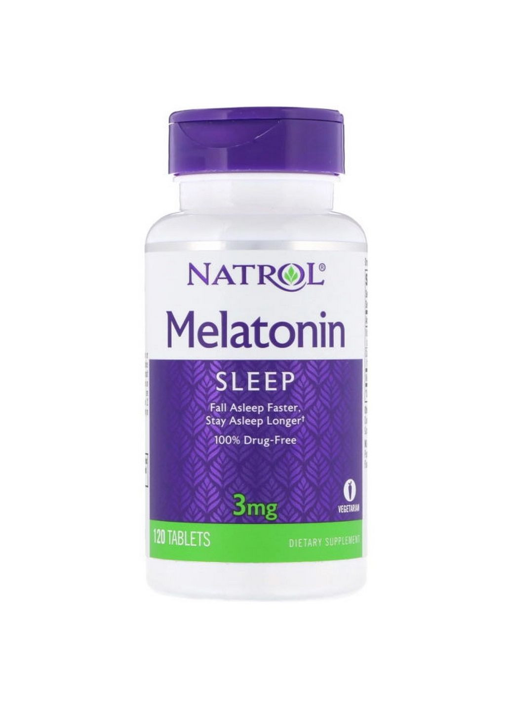 Натуральная добавка Melatonin 3 mg, 120 таблеток Natrol (293482252)