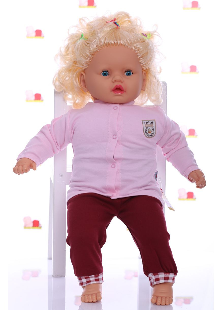 Сорочка з довгим рукавом для дівчинки mini papi рожева 62 см (28285) BABYKROHA (297200954)