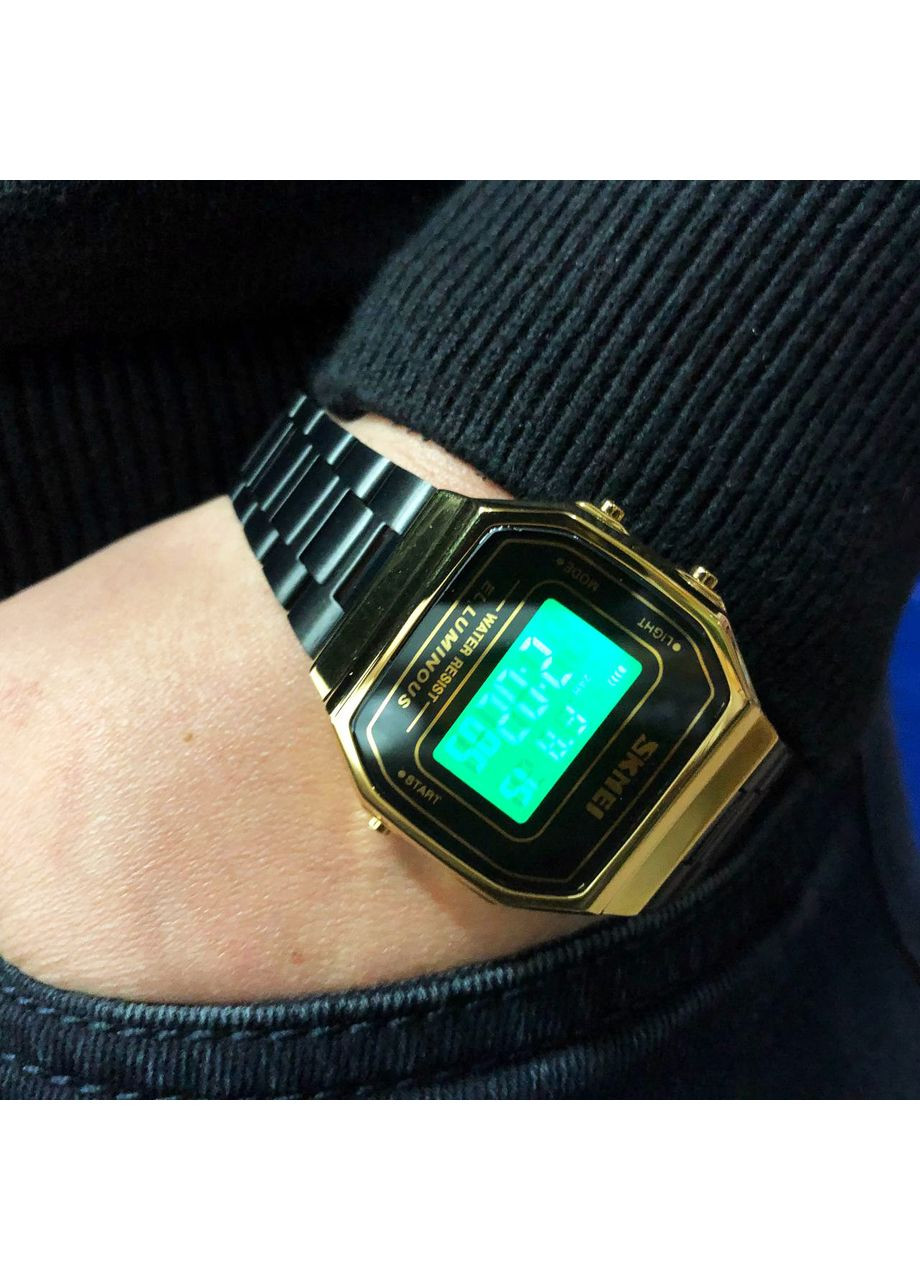 Часы спецназовцы 1647GDBK, Брендовые мужские часы, Спортивные MI-261 крепкие часы Skmei (337342348)