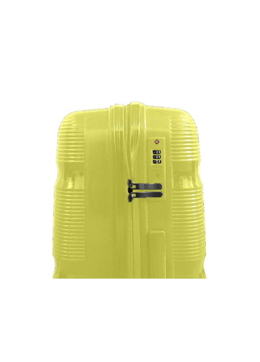 Чемодан маленький под ручную кладь 0307 полипропилен Желтый Milano (298347813)