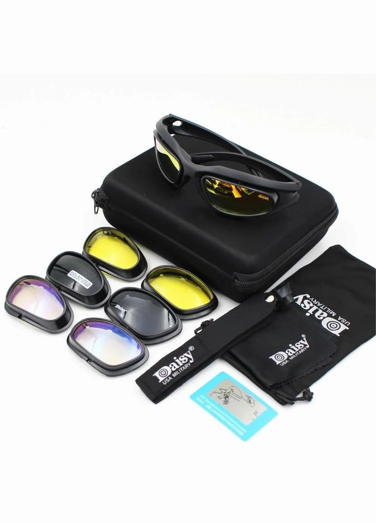 Окуляри тактичні на 4 лінзи Daisy No Brand (317225318)