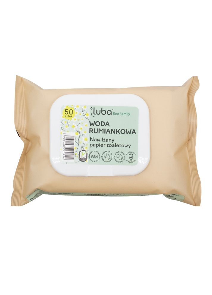 ECO Family влажная туалетная бумага с клапаном с ромашковой водой 50 шт. Luba (300625622)