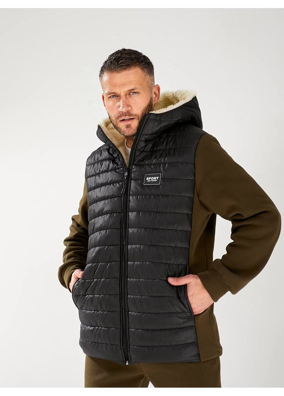 Мужской теплый костюм (трехнитка + стеганная плащевка) — ЗАМЕР В ОПИСАНИИ GD/GL Модний простір (370601471)