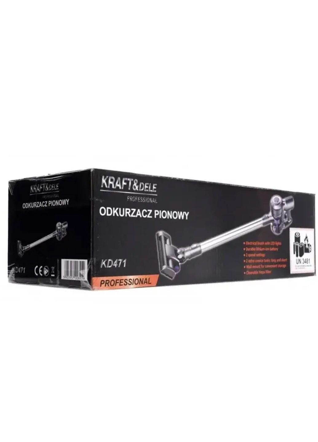 Акумуляторний вертикальний пилосос Kraft&Dele. Побутовий пилосос портативний, із колбою. Контейнерний пилосос No Brand Kraft&Dele KD471 (345707499)