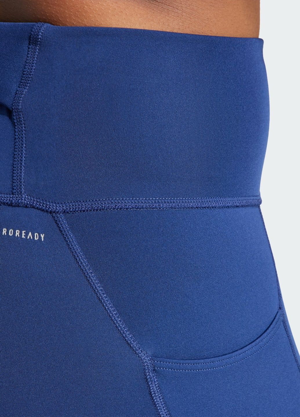 Синие демисезонные леггинсы для бега dailyrun 7/8 adidas
