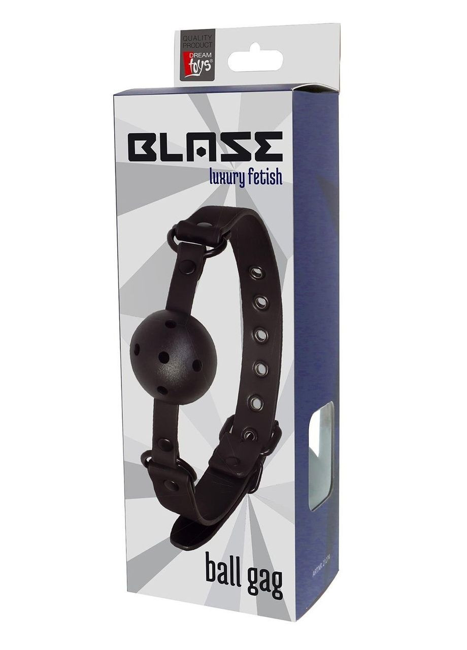 Кляп с шариком BLAZE Luxury Fetish черный Dream Toys (347644510)