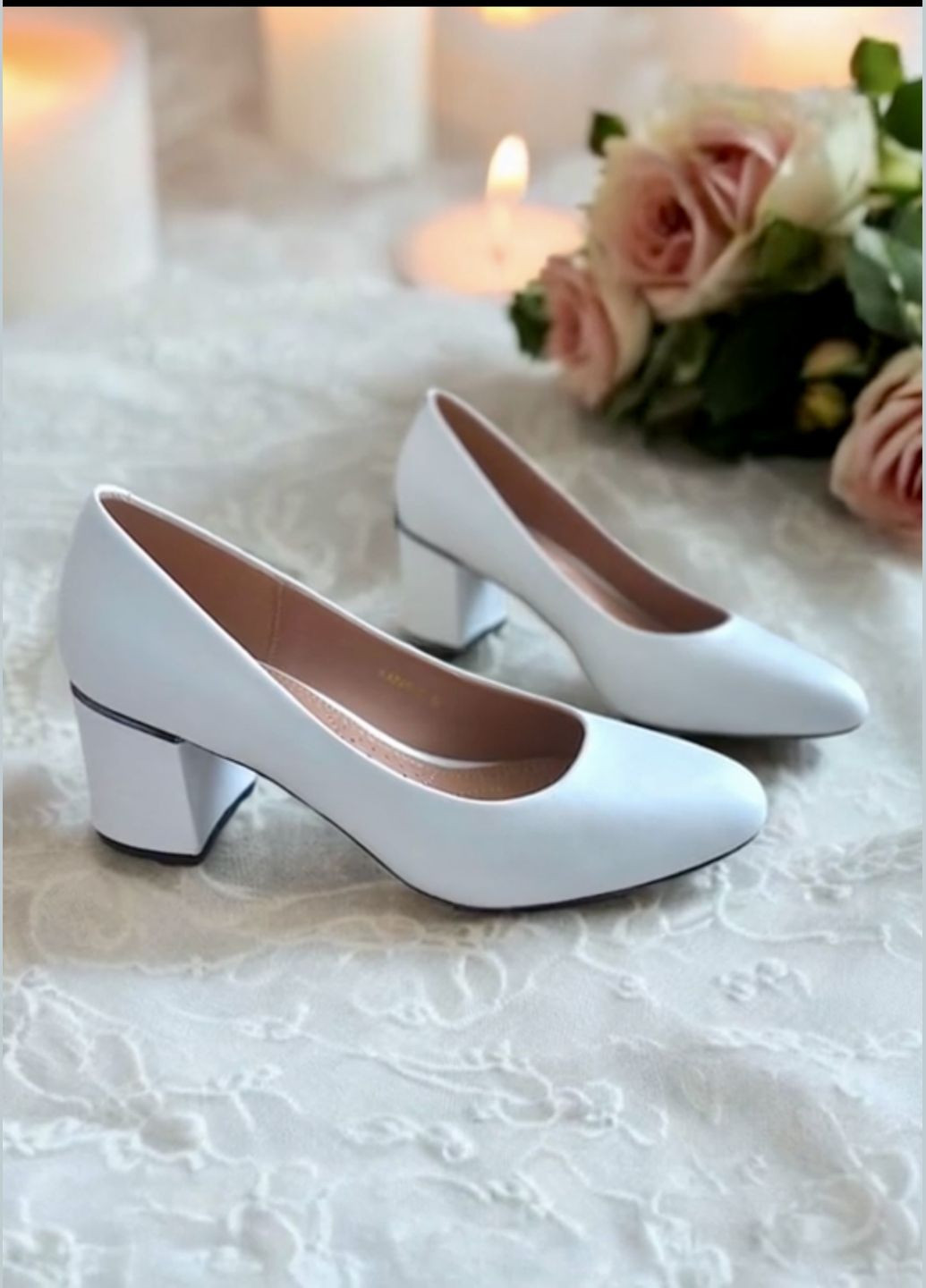 No Brand Туфлі білий з штучна шкіра, — всесезон (322063208)