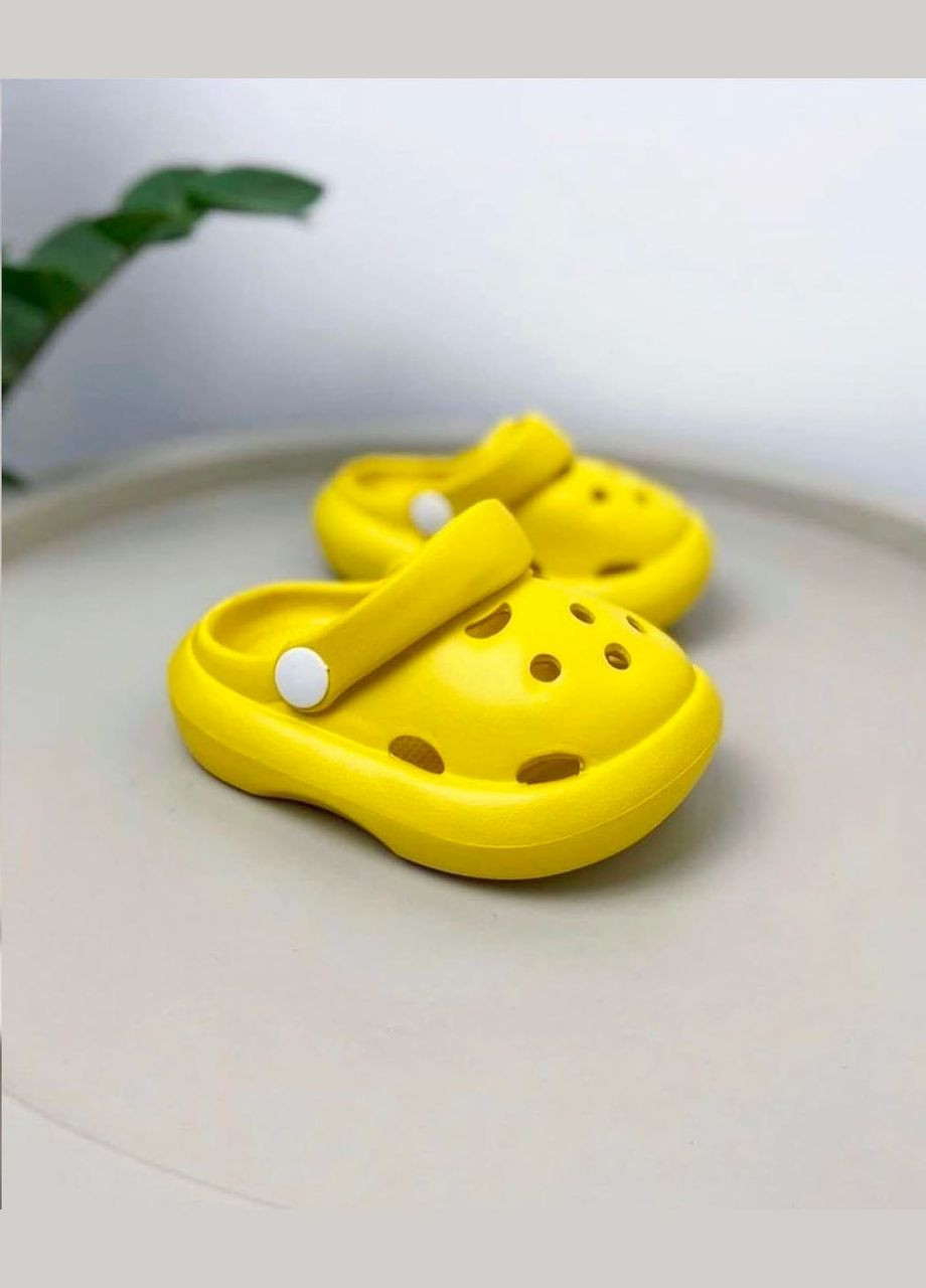 Детские крокси желтые 560 No Brand (316093148)