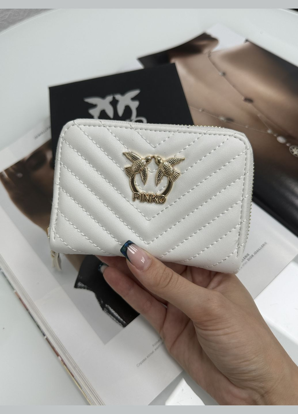 Гаманець міні Пінко LUX (білий колір) No Brand (317627537)