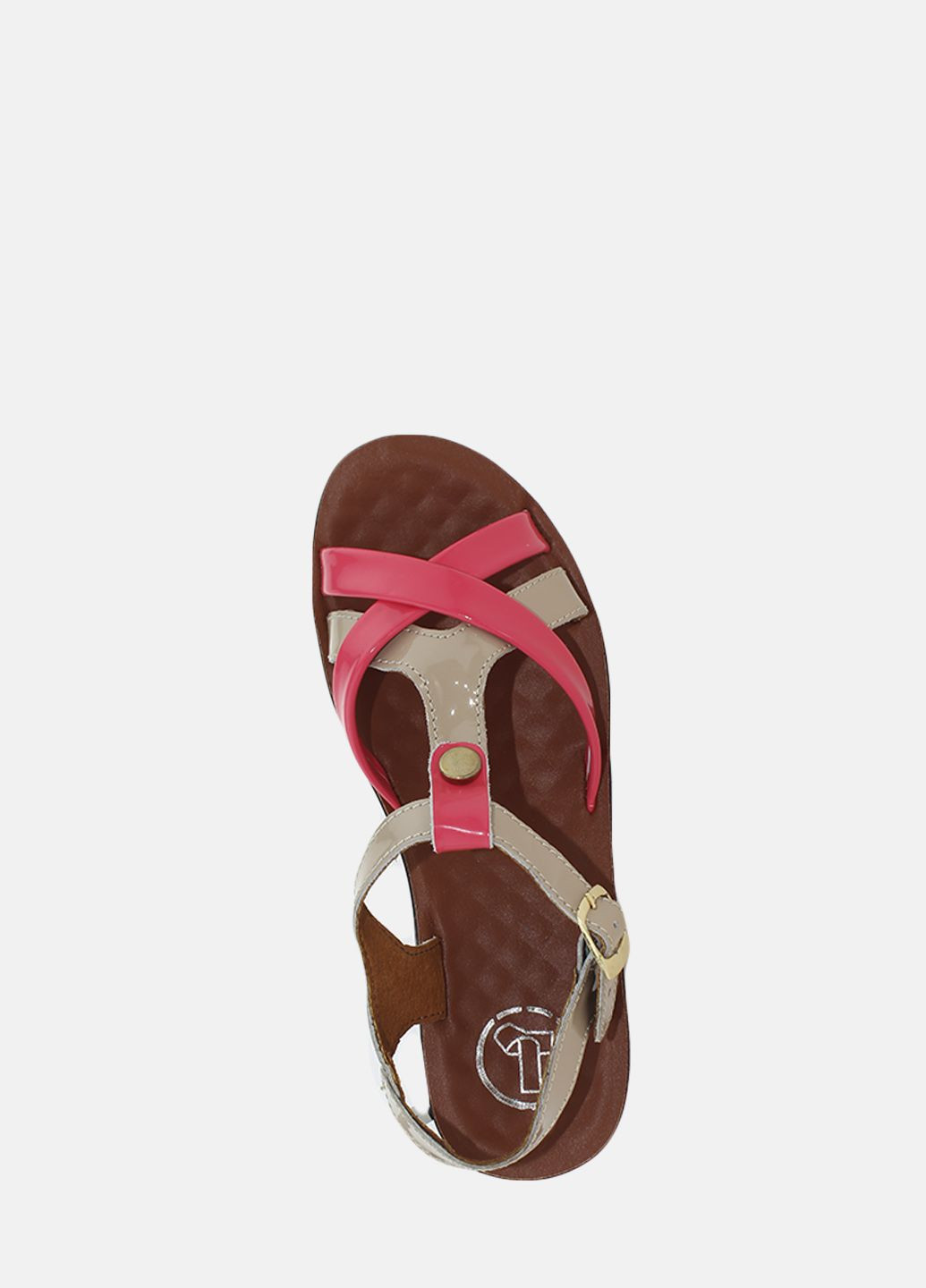 Розовые босоножки rt414-05-23 розовый-бежевый tibet