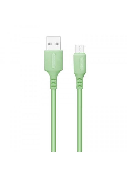 Дата кабель (CWCBUM042-GR) Colorway usb 2.0 am to micro 5p 1.0m soft silicone green (275462618)