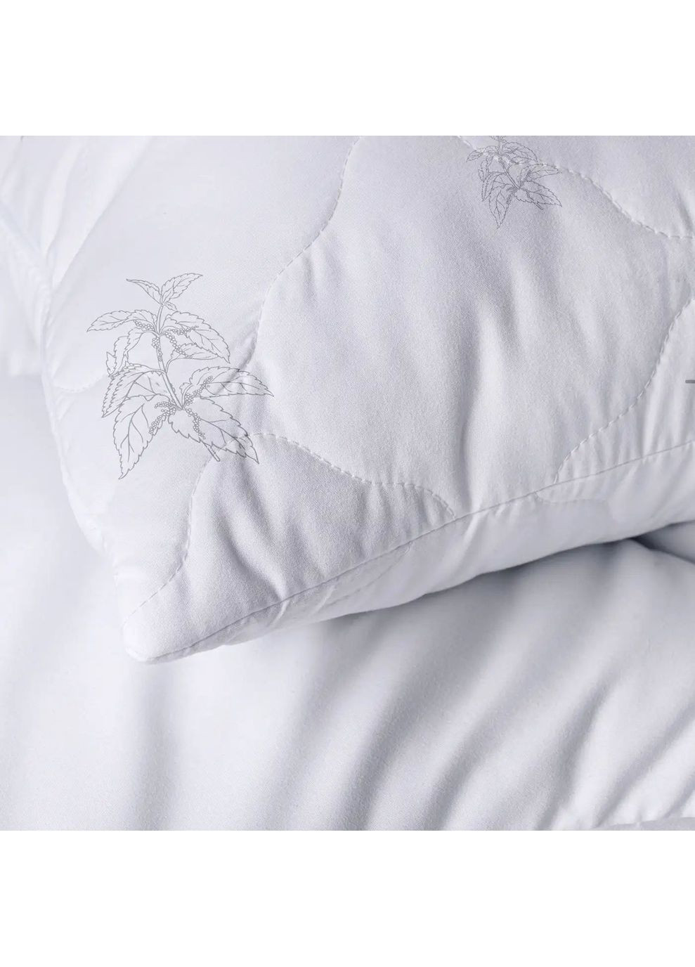 Подушка 70*70 см з волокном китайської кропиви, гіпоалергенна Біла (230707070) ТЕП (365851913)