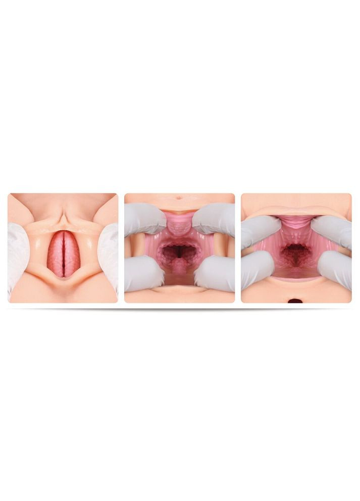 Мастурбатор кукла Victoria 2WayPlus с функцией массажа и вибрацией с вибрацией и массажем, два входа: вагина и попка Kokos (317405752)